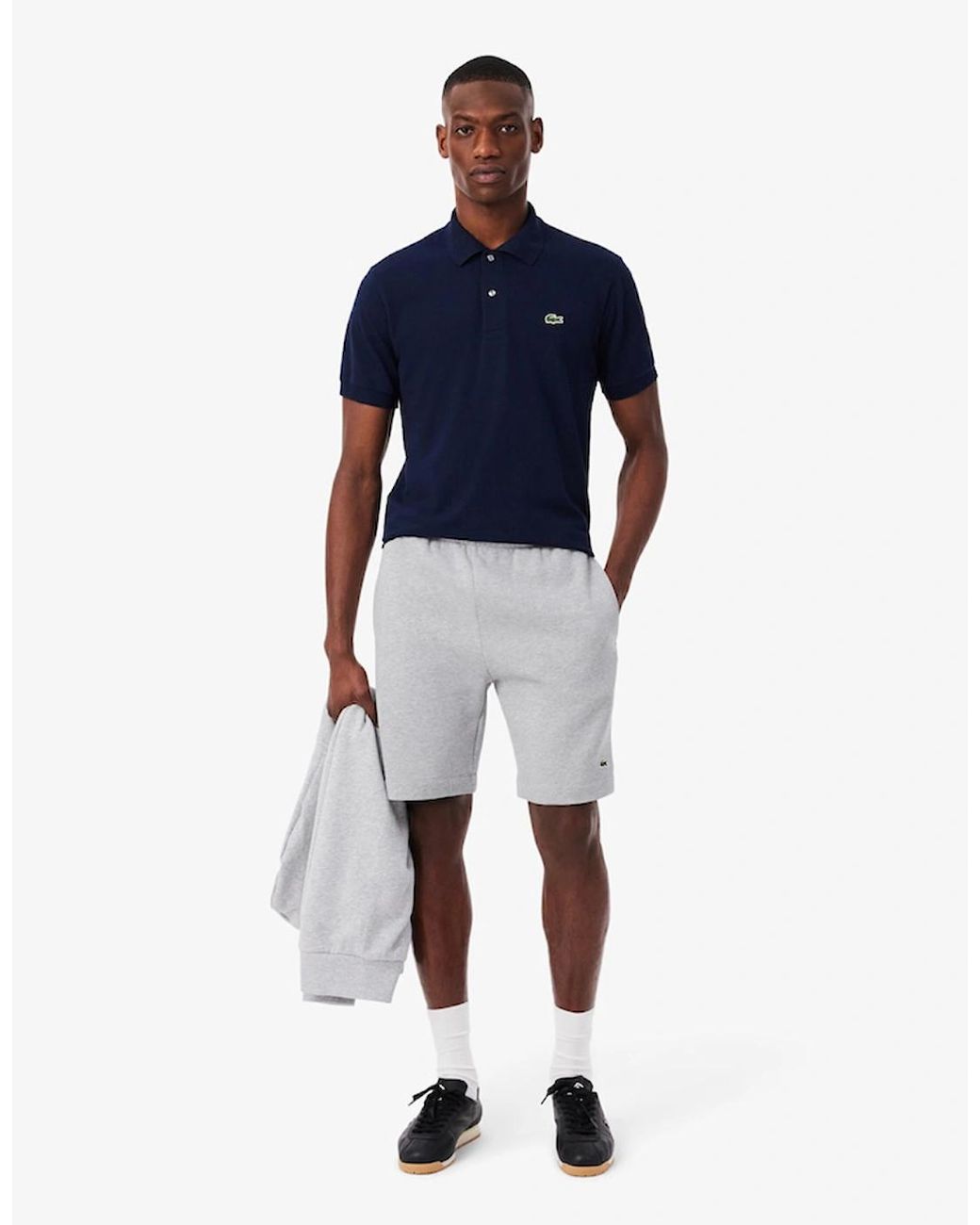 Lacoste Blue Regular Fit Fleece Shorts for men