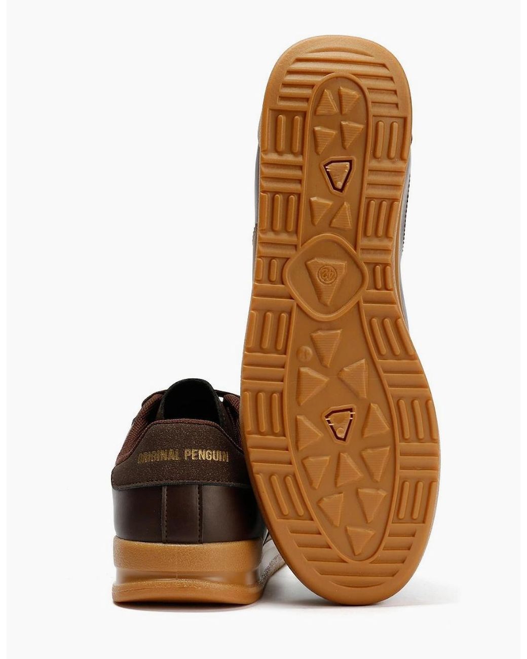 Original Penguin Blue Penguin Giovanni Chocolate Trainers for men