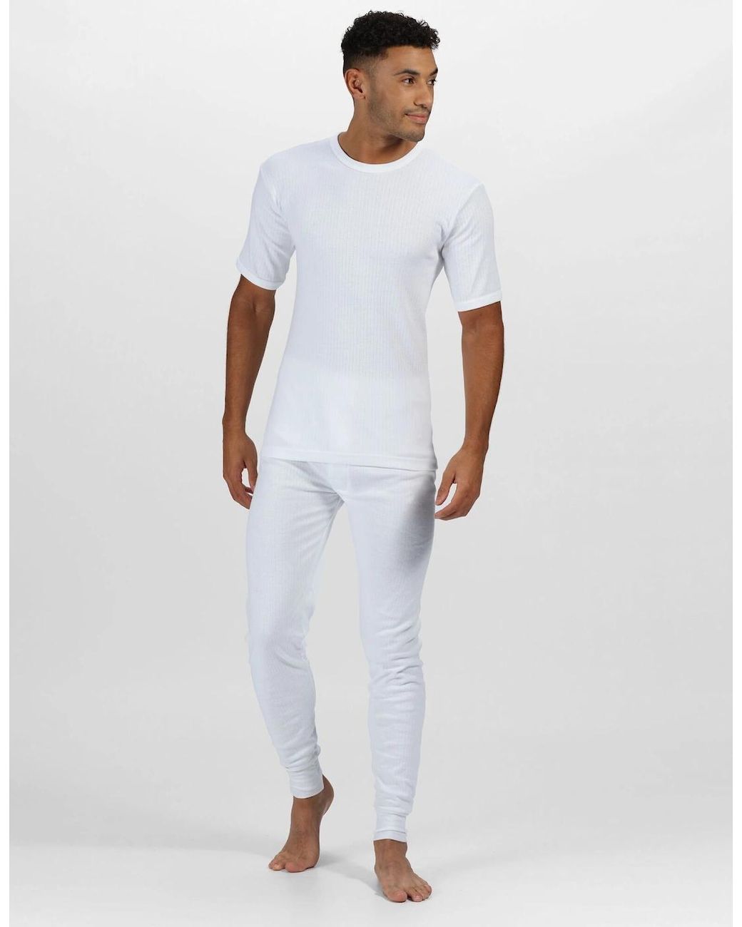 Regatta White Professional Thermal Short-Sleeved Base Layer Top for men