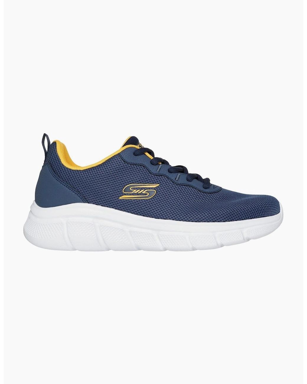 Skechers Blue Bobs B Flex Icy Edge Textile Trainers for men