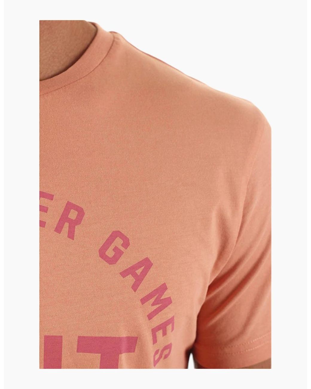 Gant Pink T Shirt Crew Neck Short Sleeve Summer Printed Cotton Tee Casual Top for men