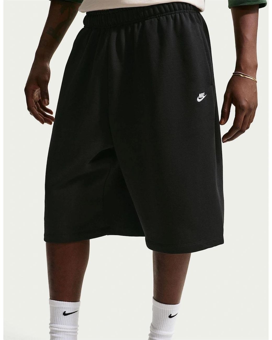 Nike Black Club French Terry Baggy Sweat Shorts for men