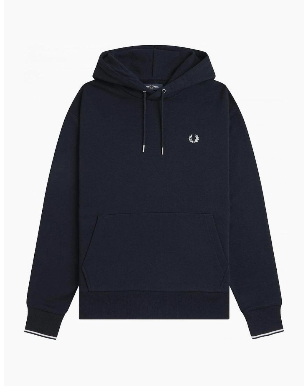 Fred Perry Blue Hooded Sweatshirt for men