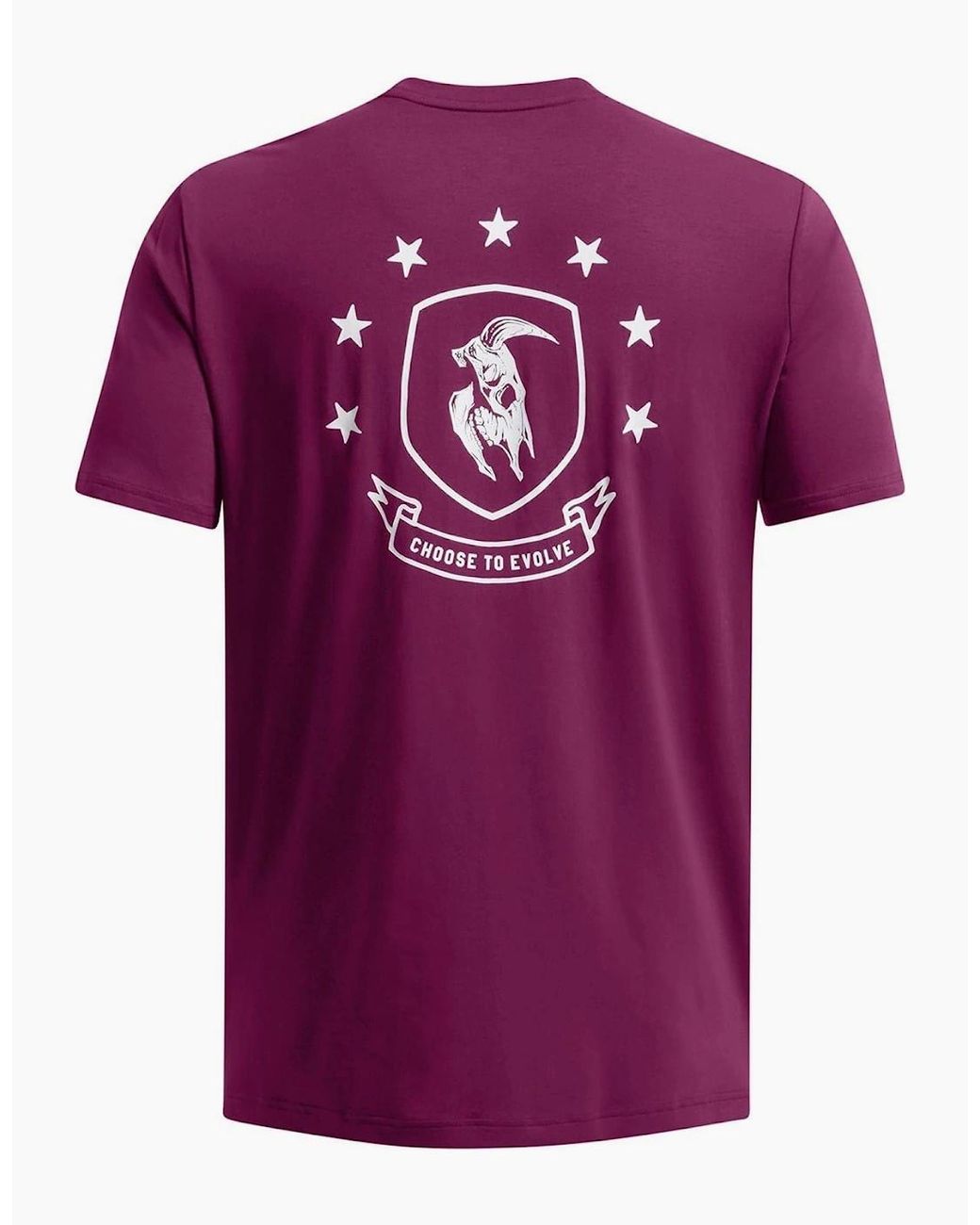 Under Armour Pink Regular Fit Large Genie Text Graphic T-Shirt for men
