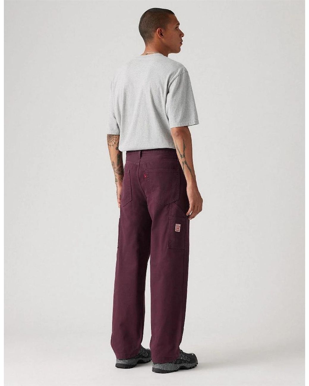 Levi's Purple Levi's Mid Rise Carpenter Jeans for men