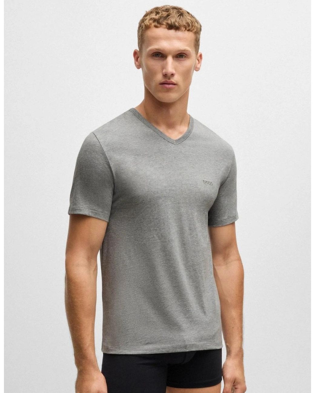 Boss Black Boss 3-Pack V-Neck Underwear T-Shirts for men