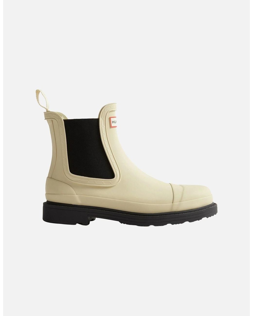 HUNTER Commando Chelsea Boots in White for Men | Lyst UK
