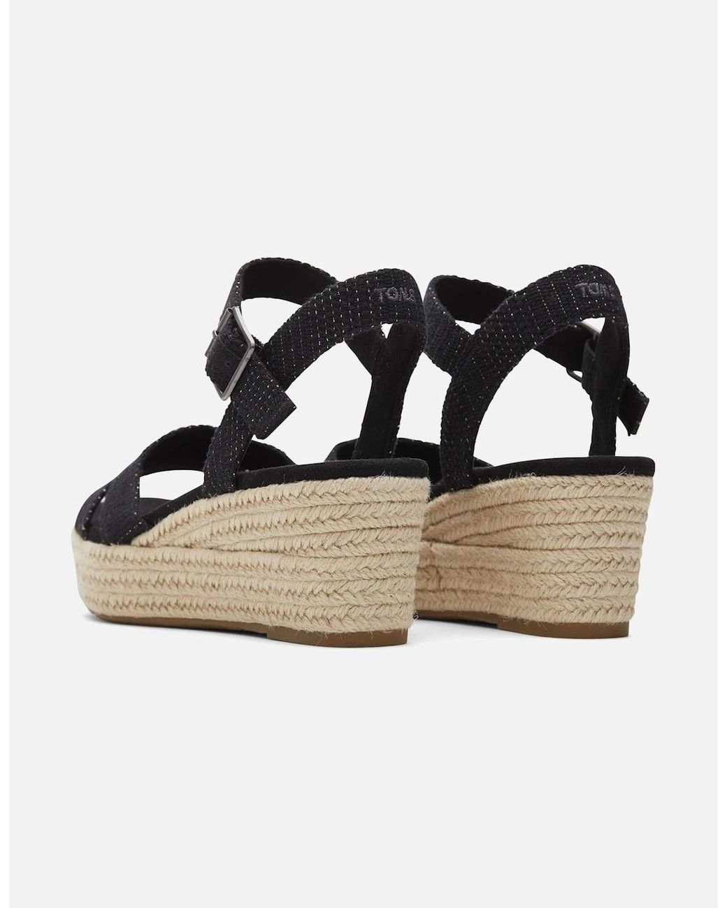 TOMS Black Audrey Espadrille