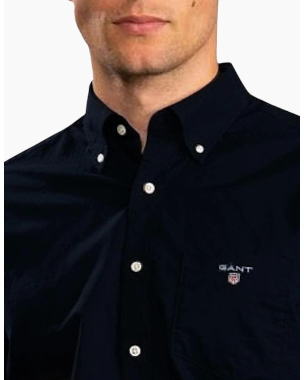 Gant Blue Oxford Shirts Regular Fit for men