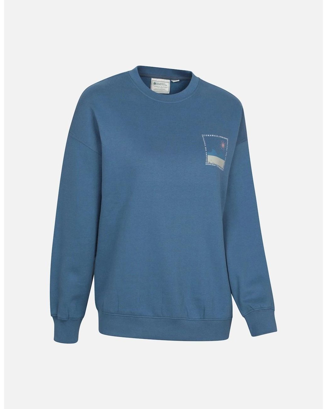Mountain Warehouse Blue Ladies Conwall Graphic Sweatshirt