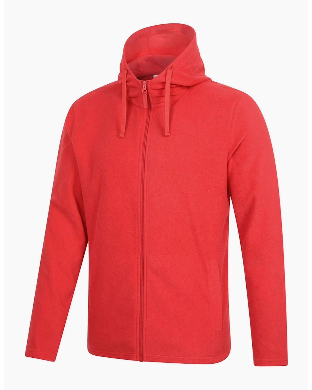 Mountain Warehouse Red Camber Fleece Full Zip Hoodie for men