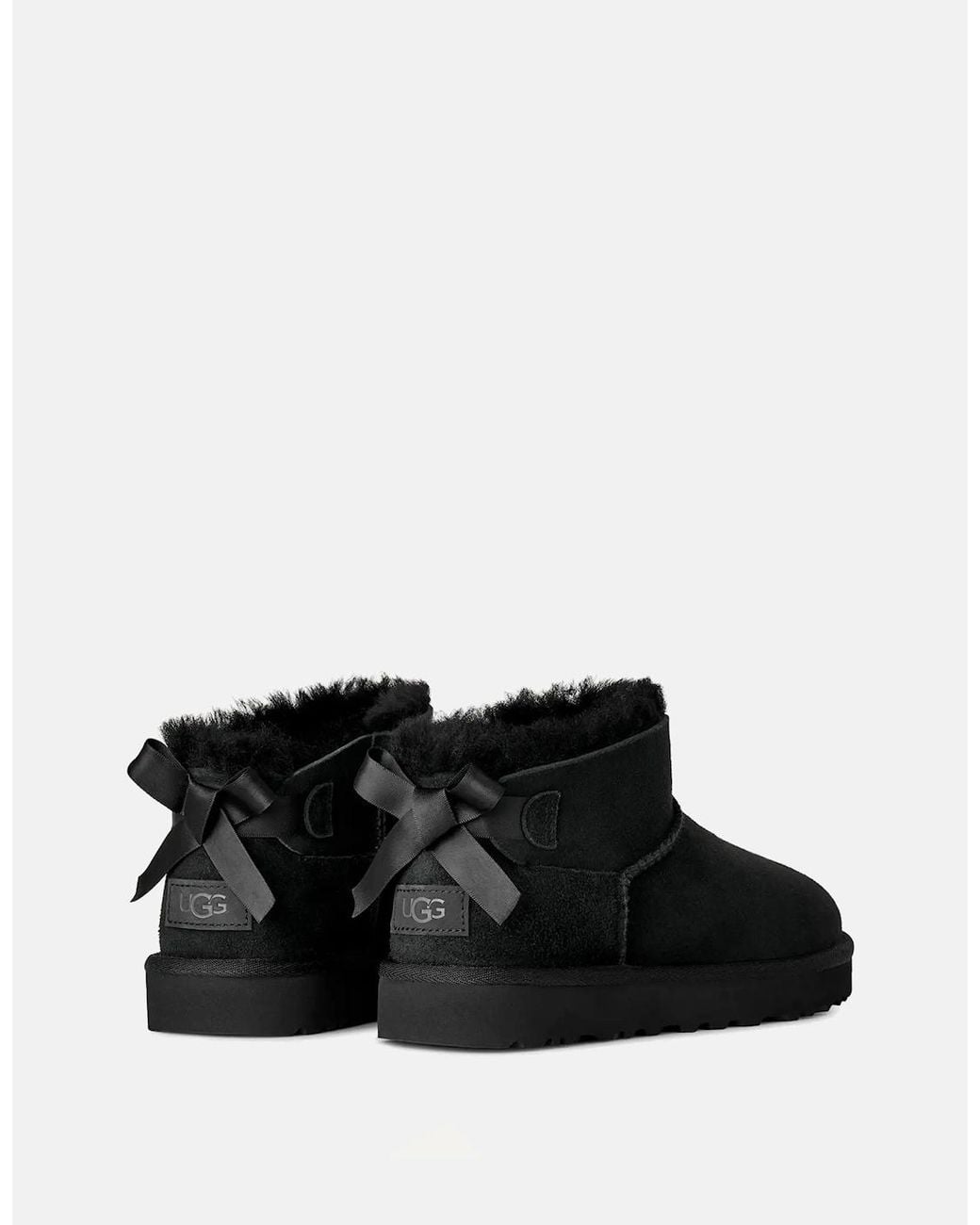 Ugg Black Ultra Mini Bailey Bow