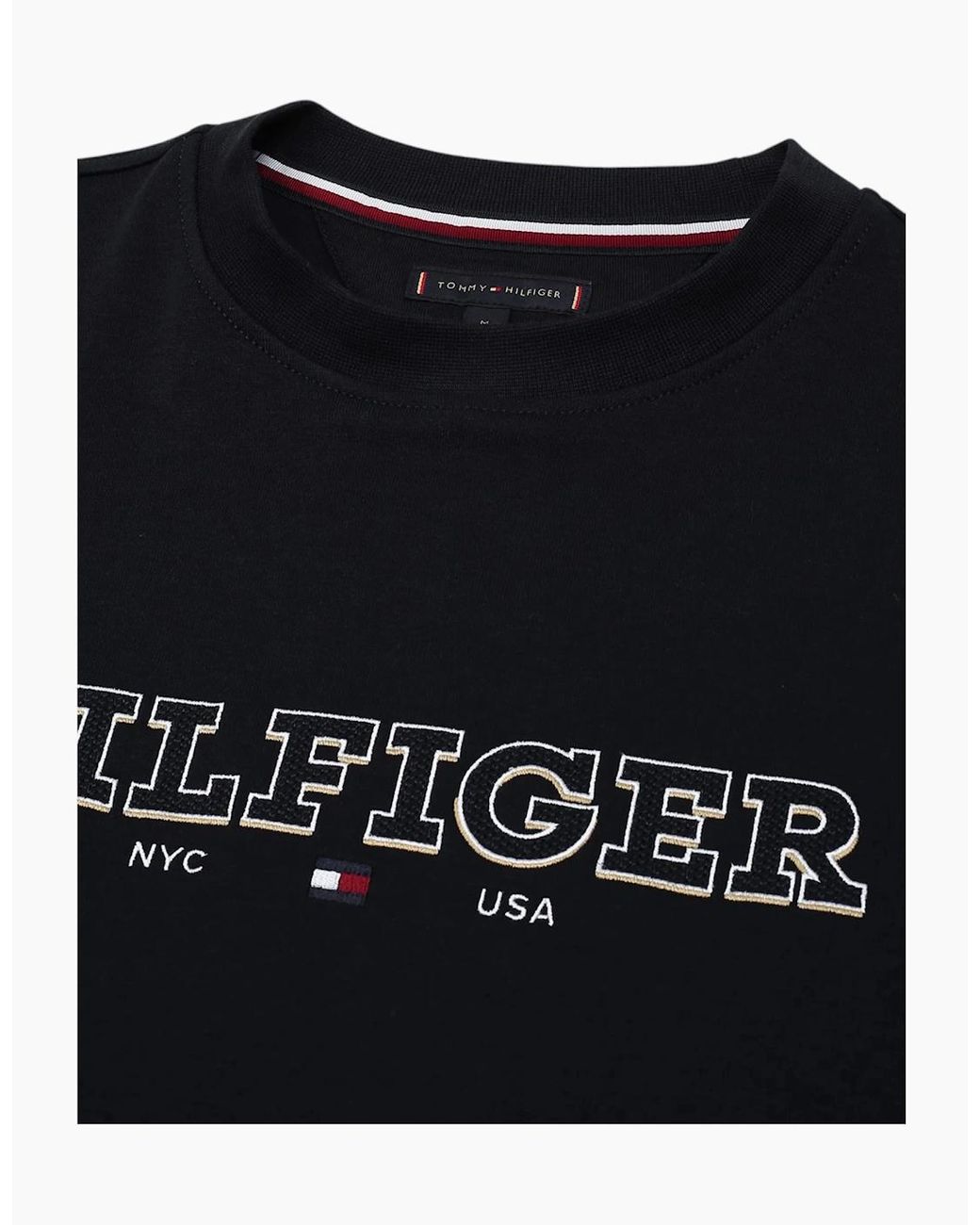 Tommy Hilfiger Blue Sweatshirt Casual Cotton Pullover New Crew Neck Sweatshirt for men