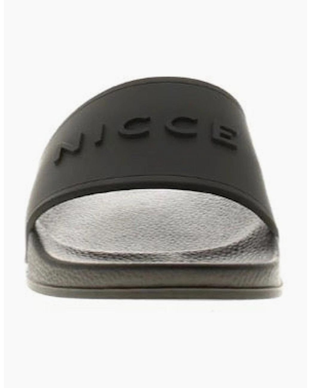 Nicce London Black Ziggy Sliders