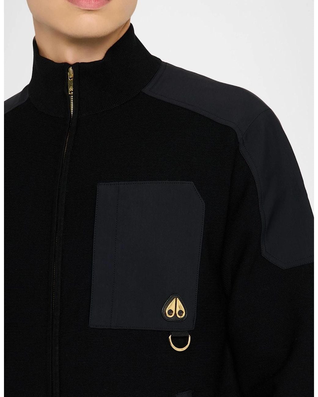 Moose Knuckles Black Series Elowan Zip Up Cardigan for men