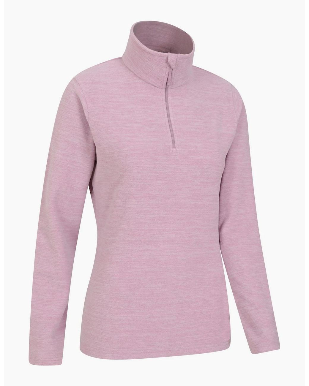 Mountain Warehouse Pink Ladies Snowdon Melange Fleece Top