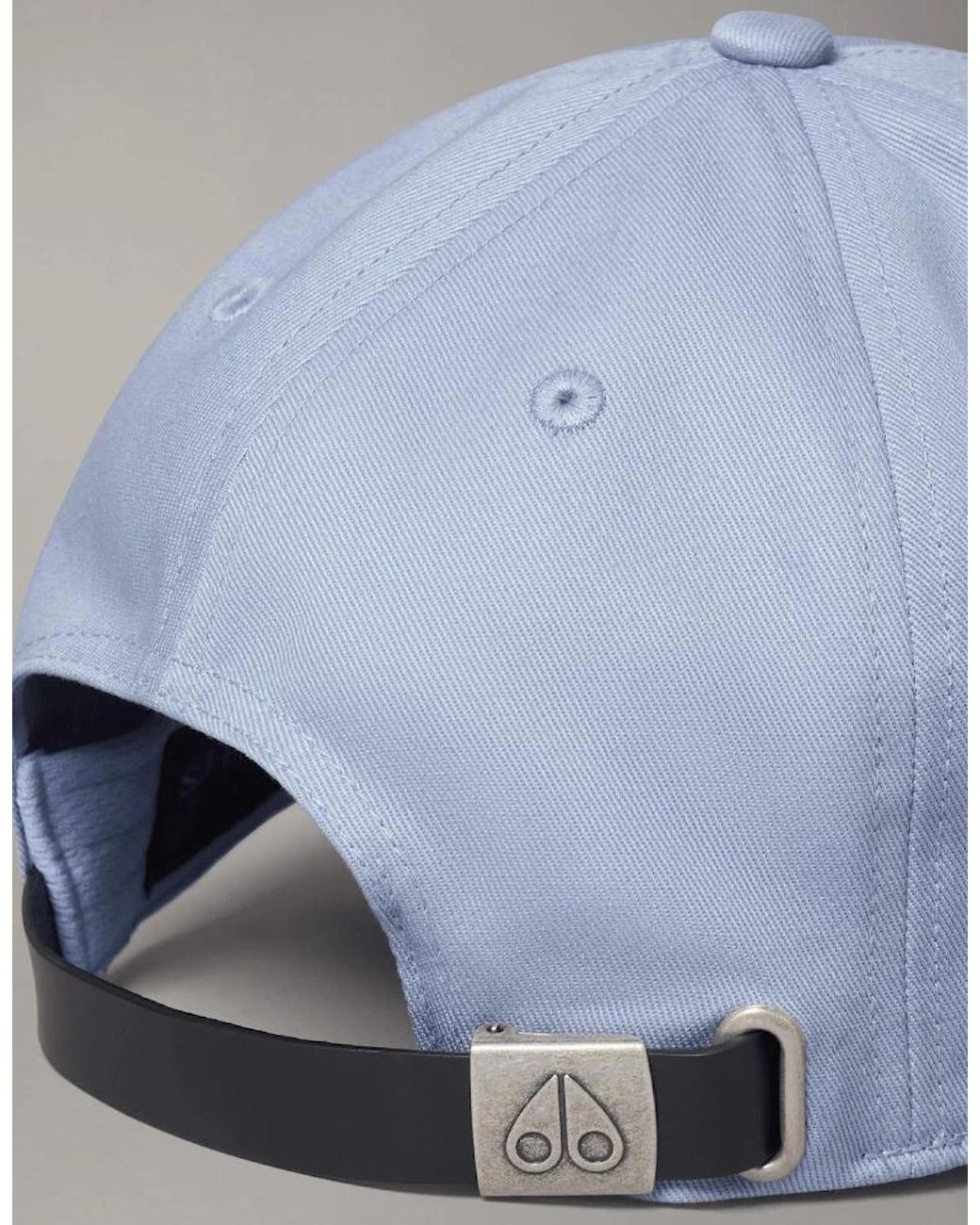 Moose Knuckles Blue Cotton Metal Icon Logo Sky Cap for men