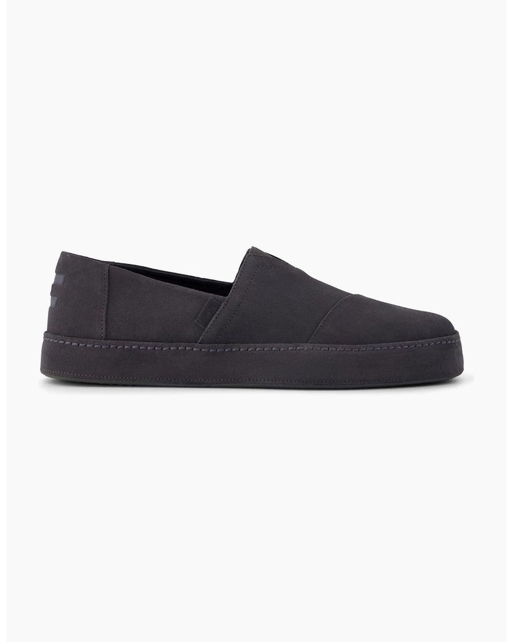 TOMS Blue Alpargata Premium Leather Forged Iron Espadrilles for men