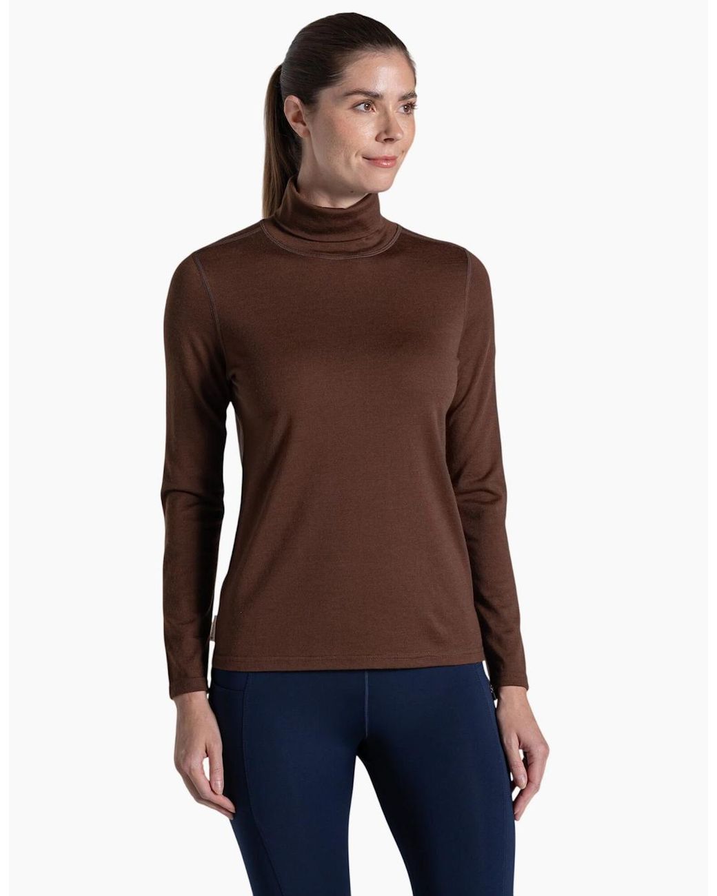 Craghoppers Brown Ladies Charadrion Merino Wool Long-Sleeved T-Shirt