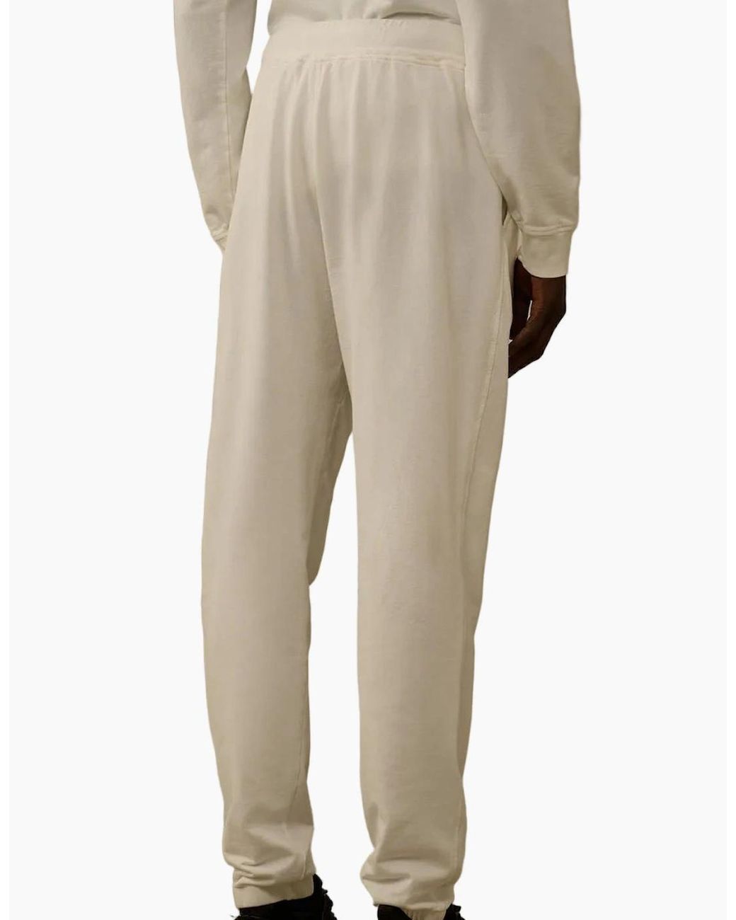 C P Company Natural Light Fleece Lens Sweat Pants for men