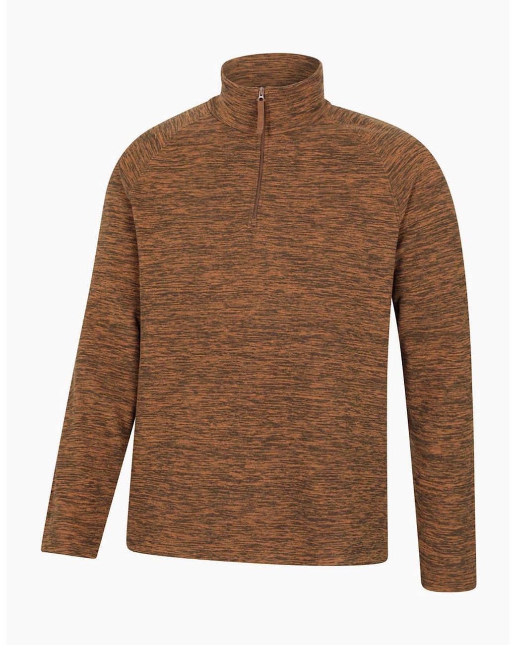 Mountain Warehouse Brown Snowdon Ii Fleece Top for men