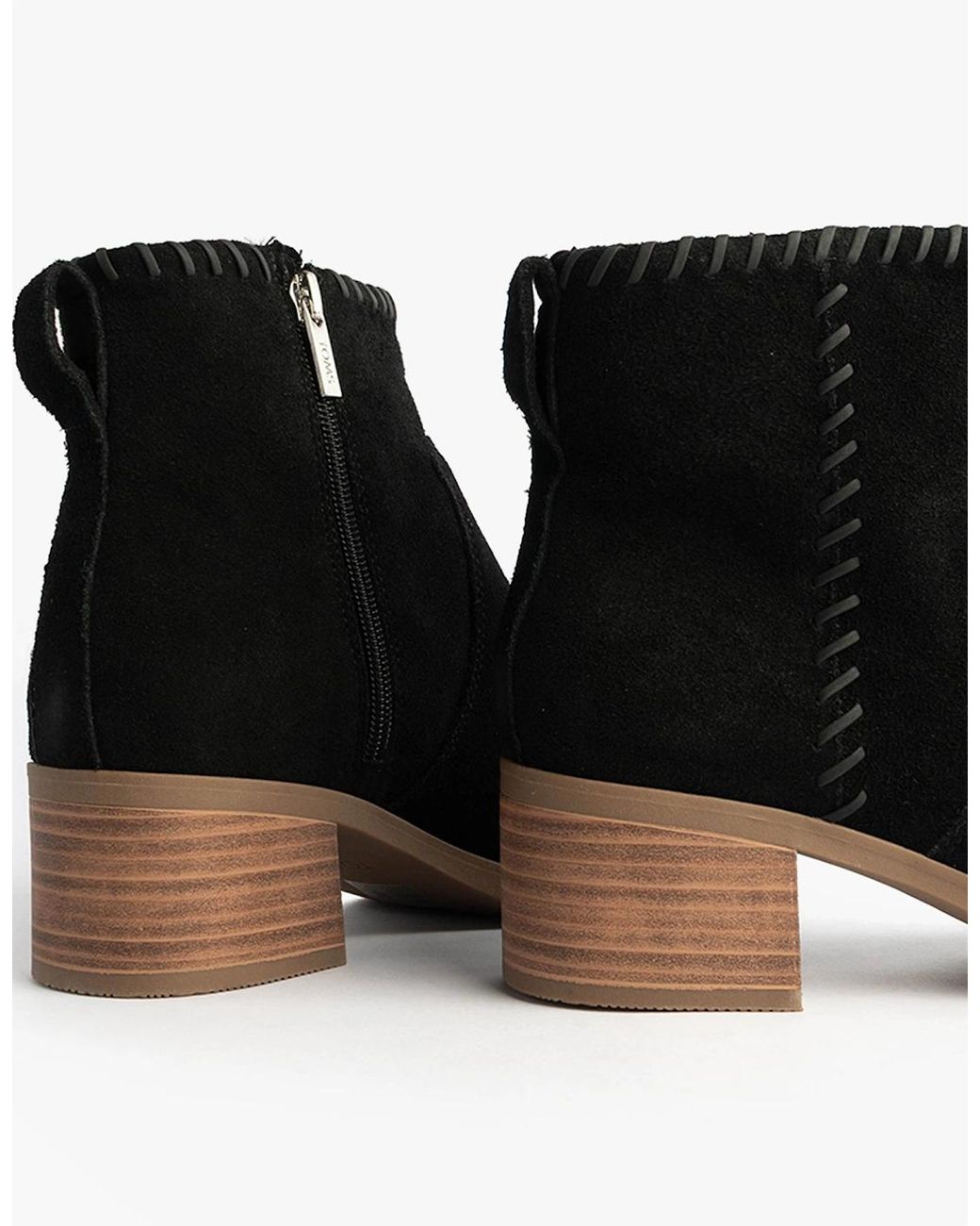 TOMS Black Delilah Ankle Boots