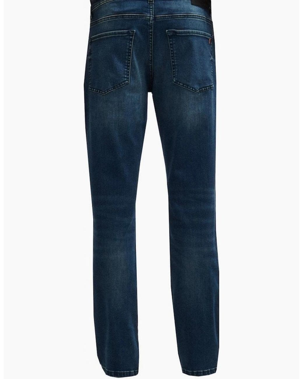 Boss Blue Regular Fit Maine Denim Jeans for men