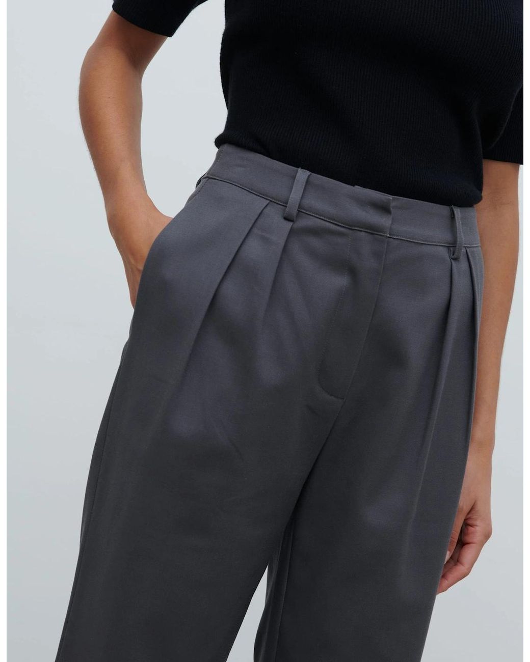 Pretty Lavish Blue Brady Front Pleat Trousers