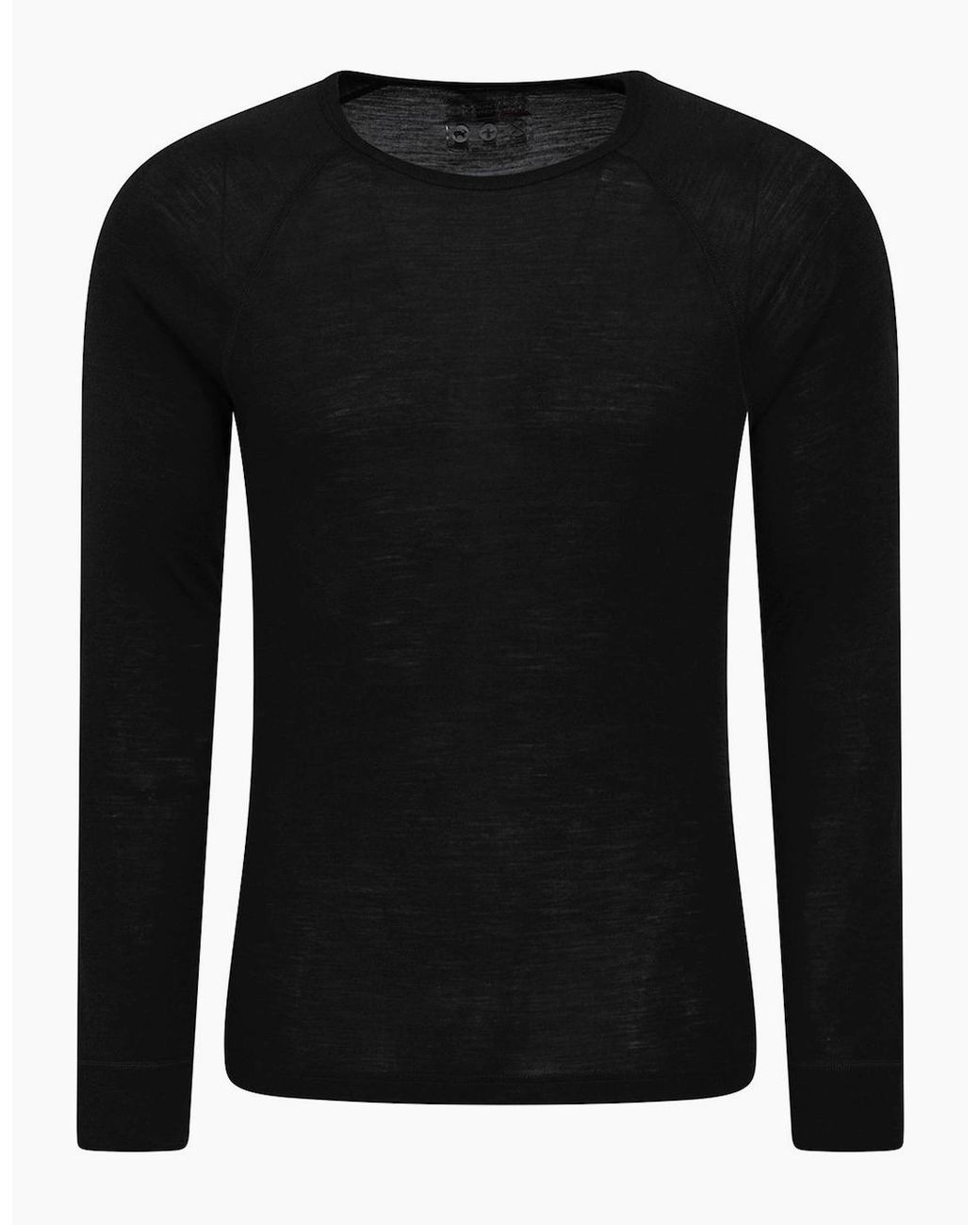 Mountain Warehouse Black Merino Wool Thermal Top for men