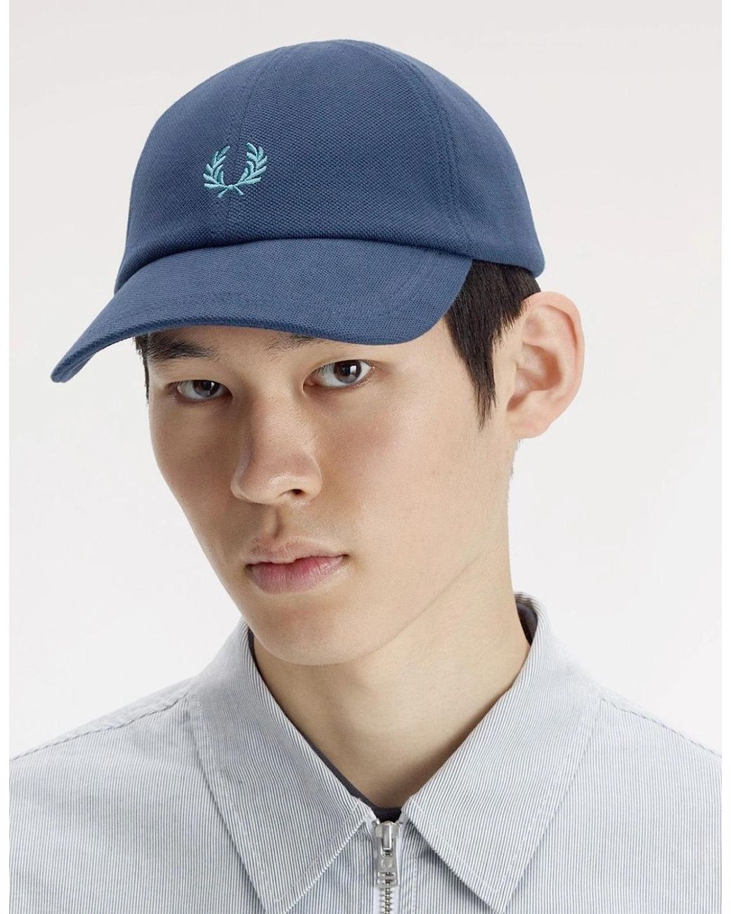Fred Perry Blue Pique Classic Cap for men