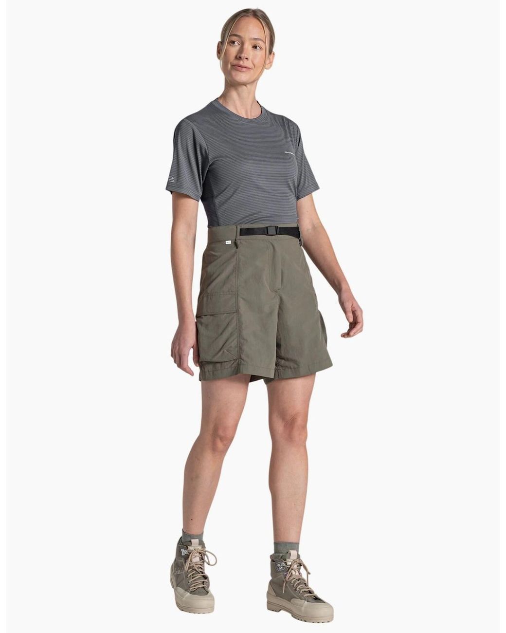 Craghoppers Green Ladies Medina Nosilife Cargo Shorts