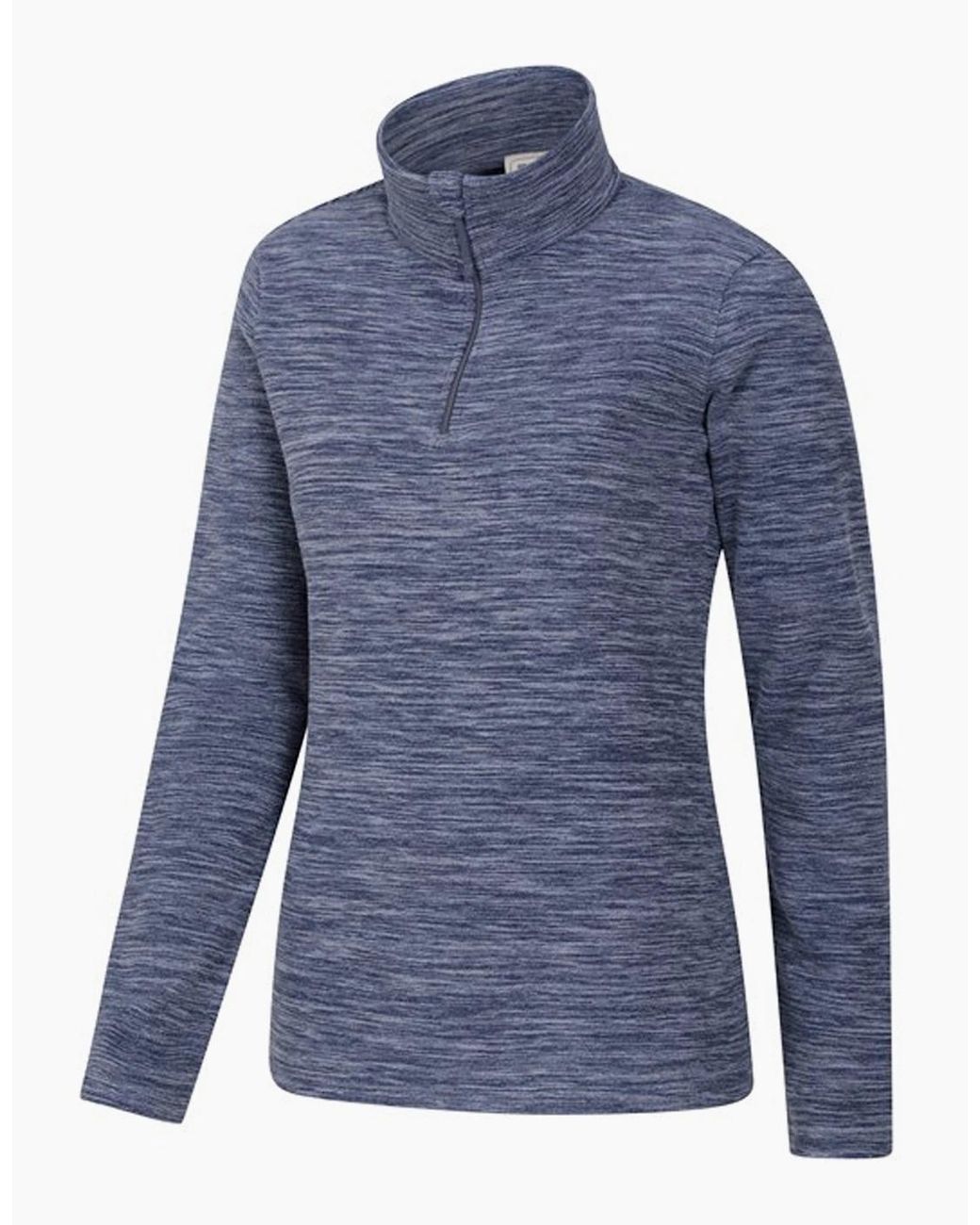 Mountain Warehouse Blue Ladies Snowdon Melange Fleece Top