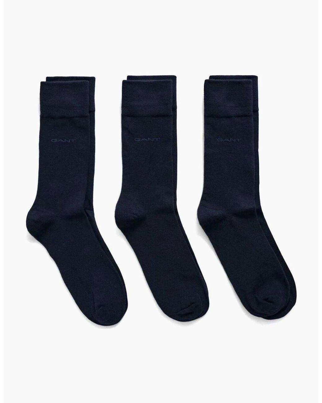 Gant Blue 3-Pack Soft Cotton Socks for men