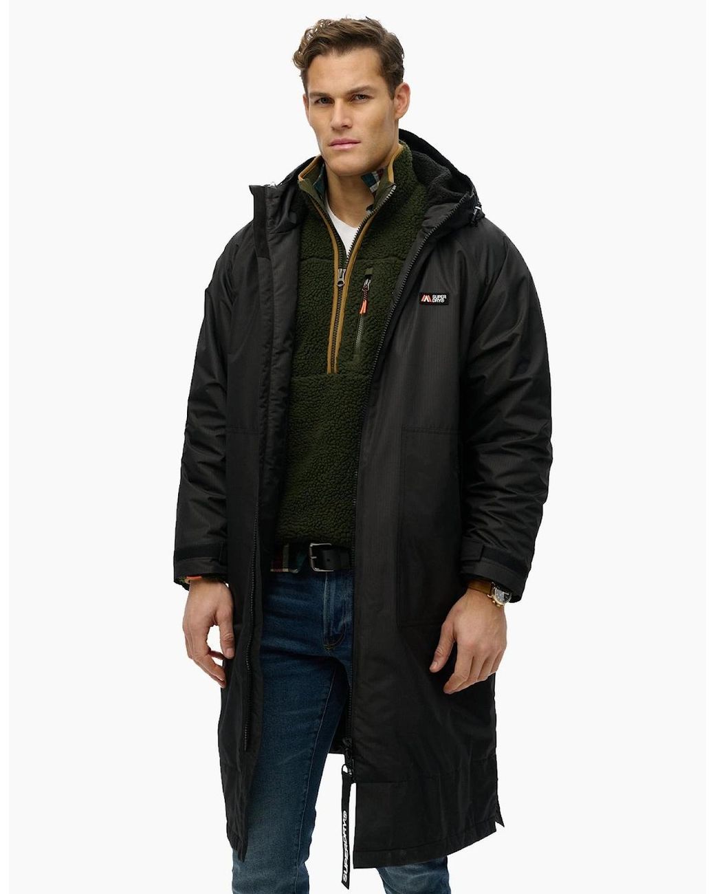 Superdry Black Robe Changing Robe