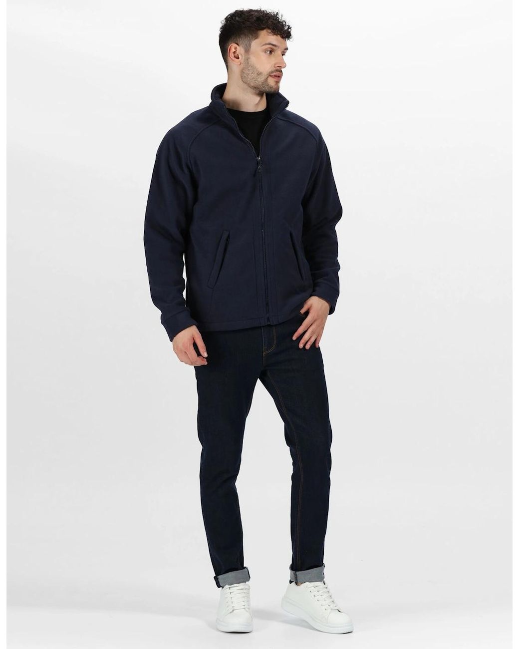 Regatta Blue Sigma Symmetry Heavyweight Anti-Pill Fleece Jacket (380 Gsm) for men