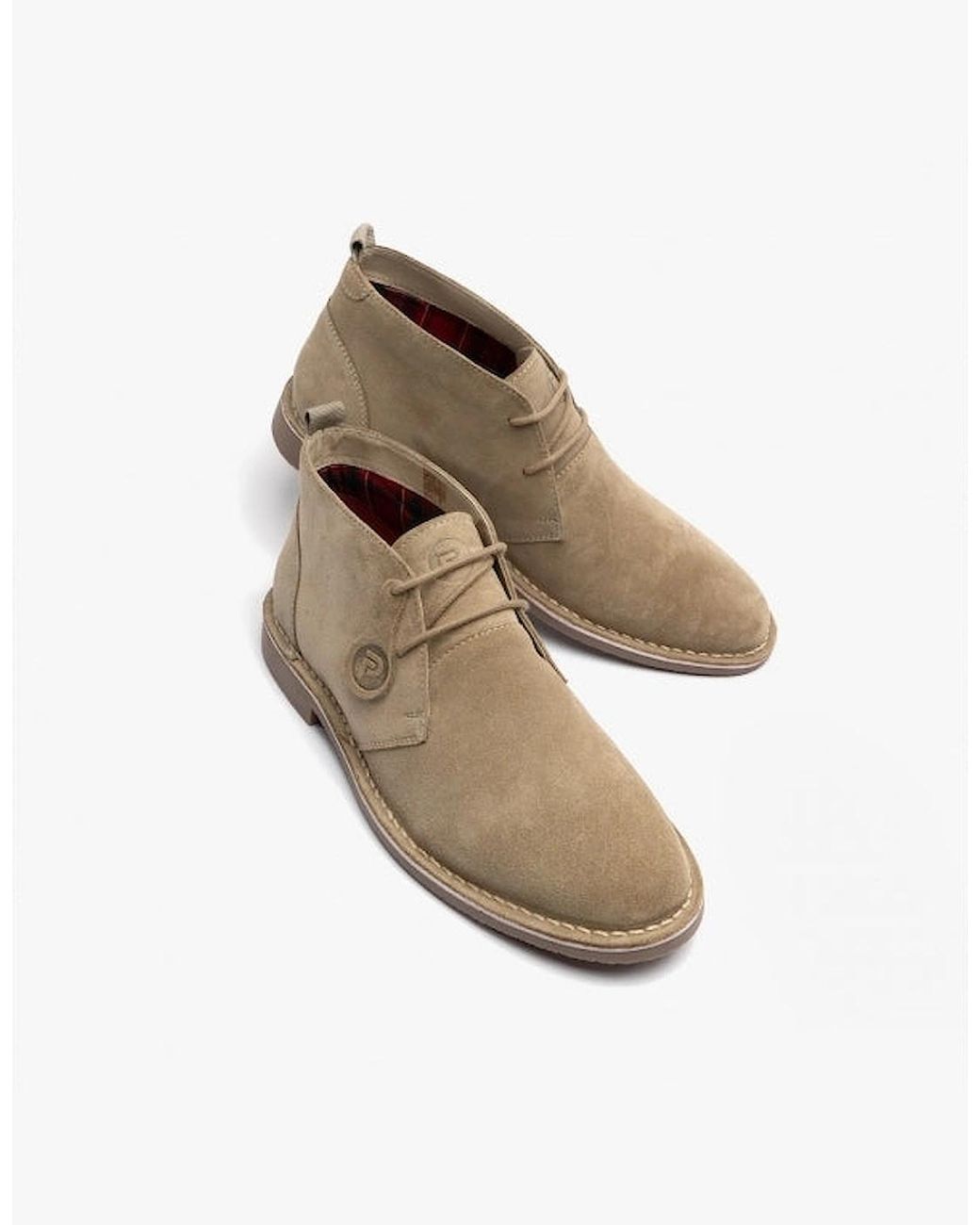 Popps Natural Vespa Desert Boots Sand