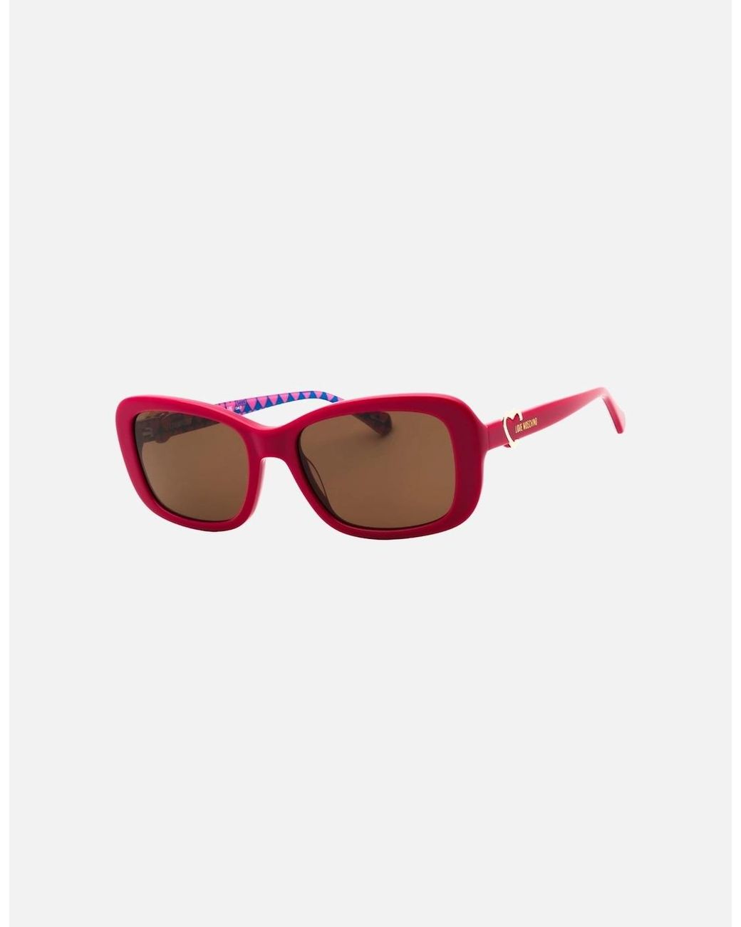 Love Moschino Red Fuchsia Frame Lensed Sunglasses