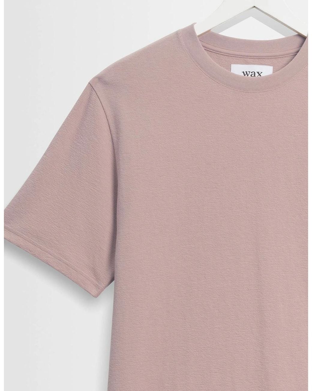 Wax London Pink Dean Jolt Slub T-Shirt for men