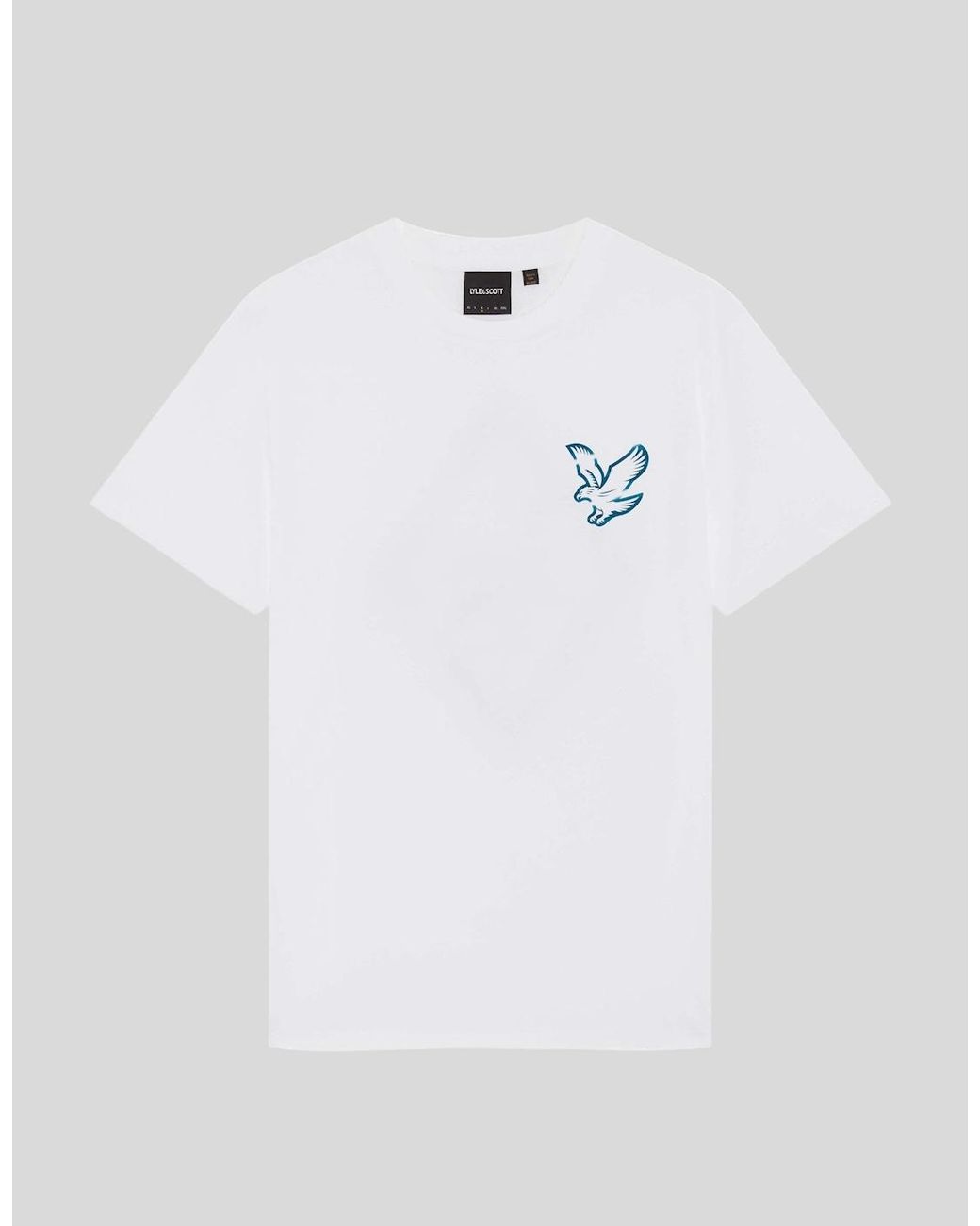 Lyle & Scott White Back Print Graphic T-Shirt for men