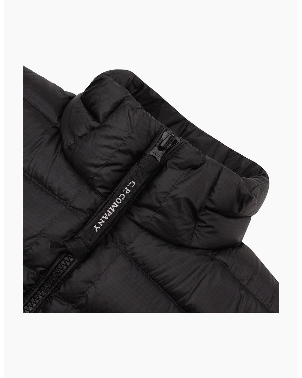 C P Company Black D.D. Shell Down Lens Gilet 999 for men