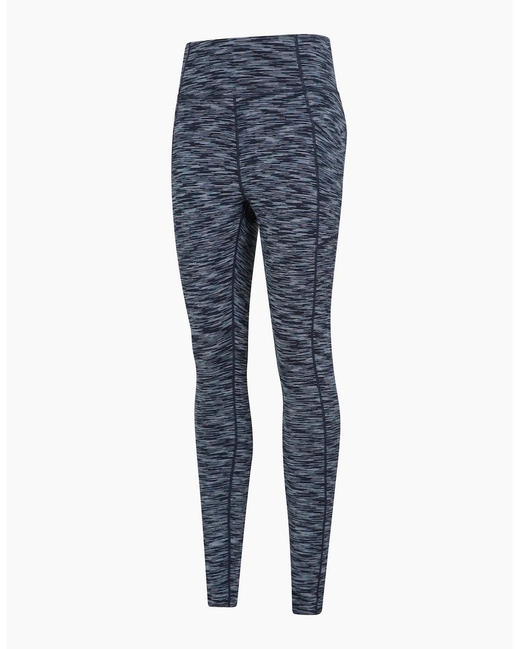 Mountain Warehouse Blue Ladies Breathe & Balance High Waist Leggings