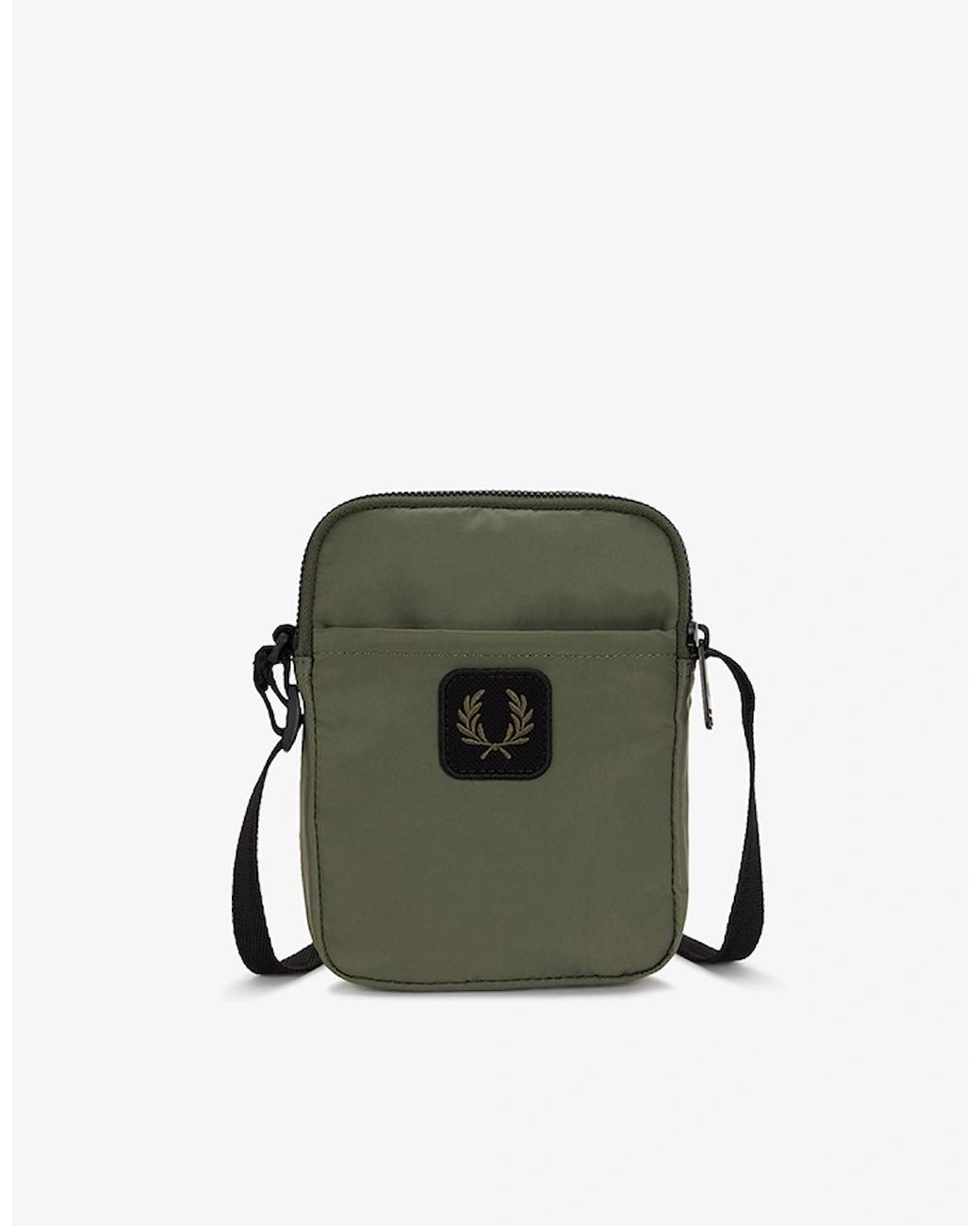 Fred Perry Blue Crinkle Nylon Small Side Bag