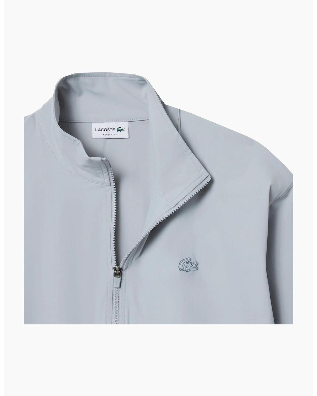 Lacoste Gray Stretch Zip Jacket for men