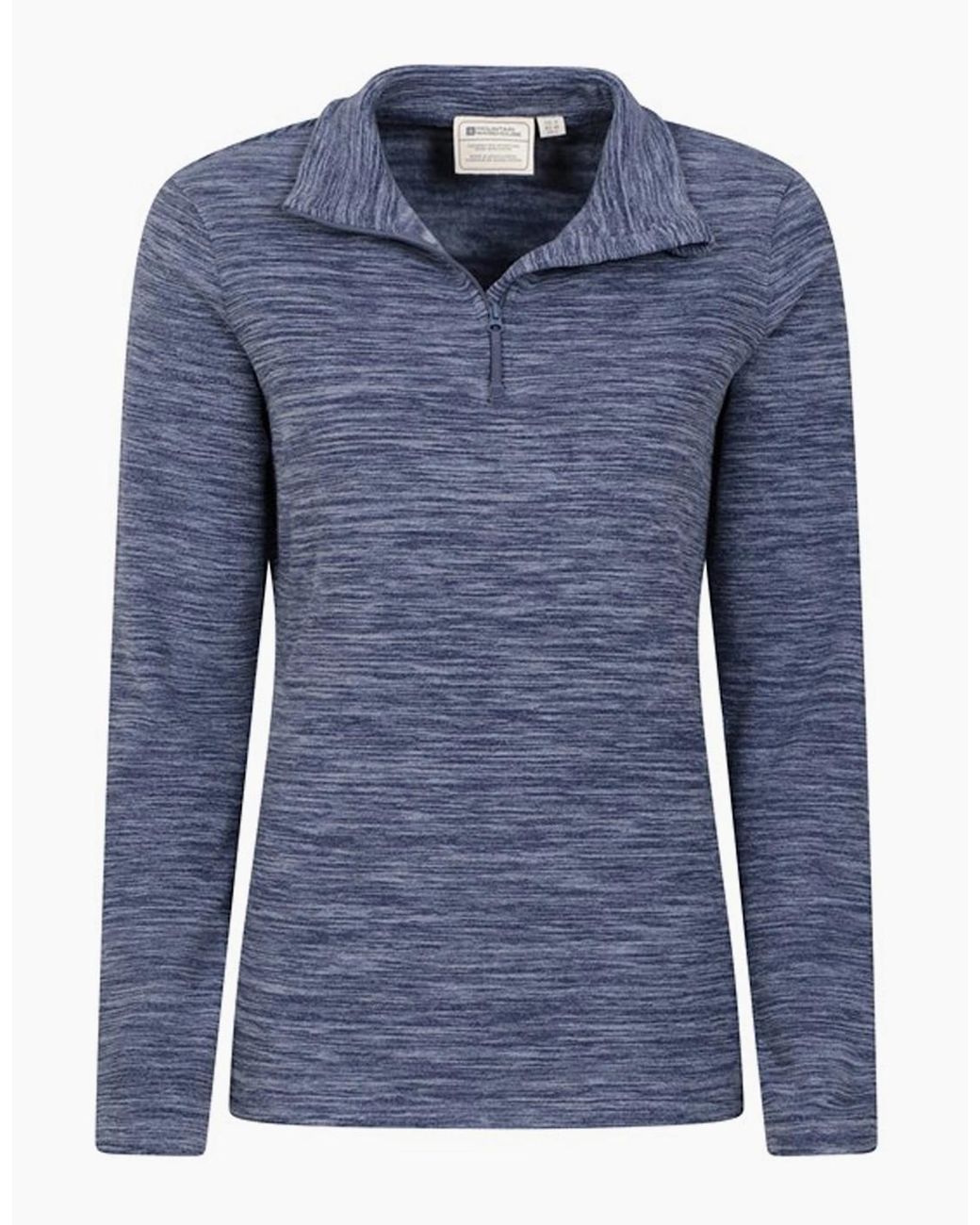 Mountain Warehouse Blue Ladies Snowdon Melange Fleece Top