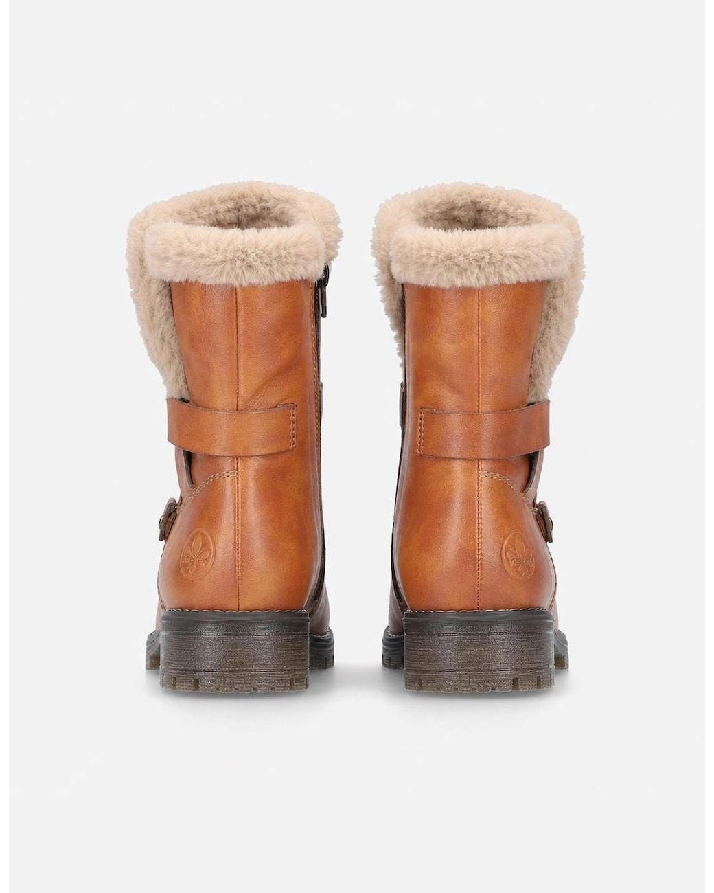 Rieker Brown 79580 Warm Lined Boots Cayenne