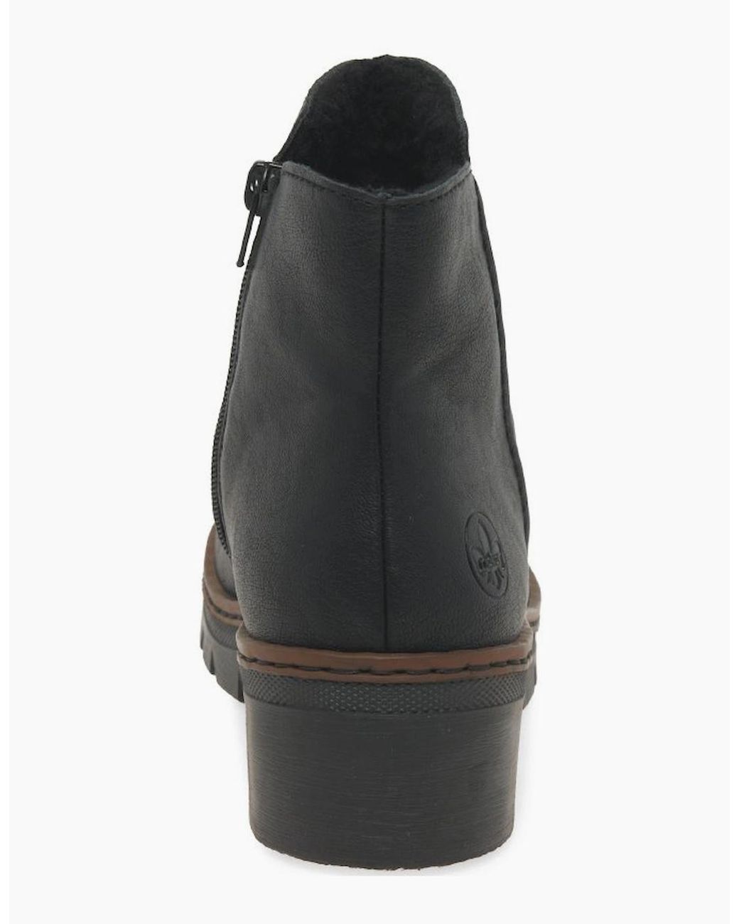 Rieker Black Capital Ankle Boots