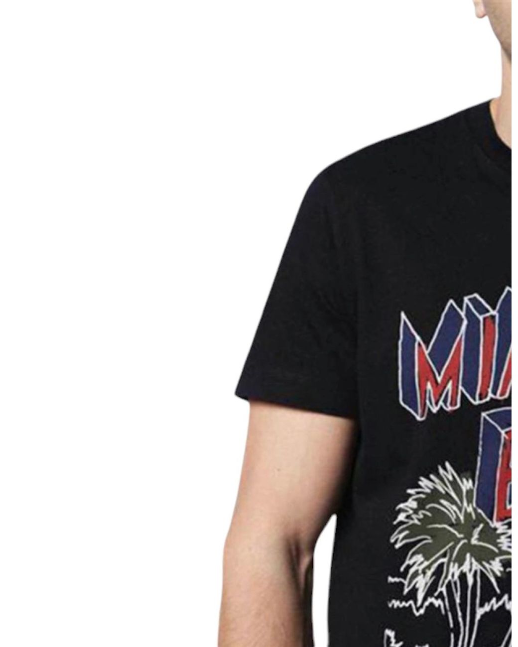 DIESEL Red T Joe Ng T Shirts Crew Neck Graphic Print Casual Cotton Summer Tee for men