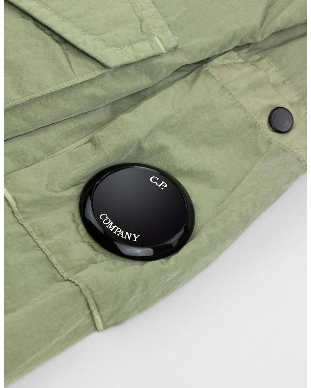 C P Company Green Chrome R Pocket Overshirt Moss 610 for men