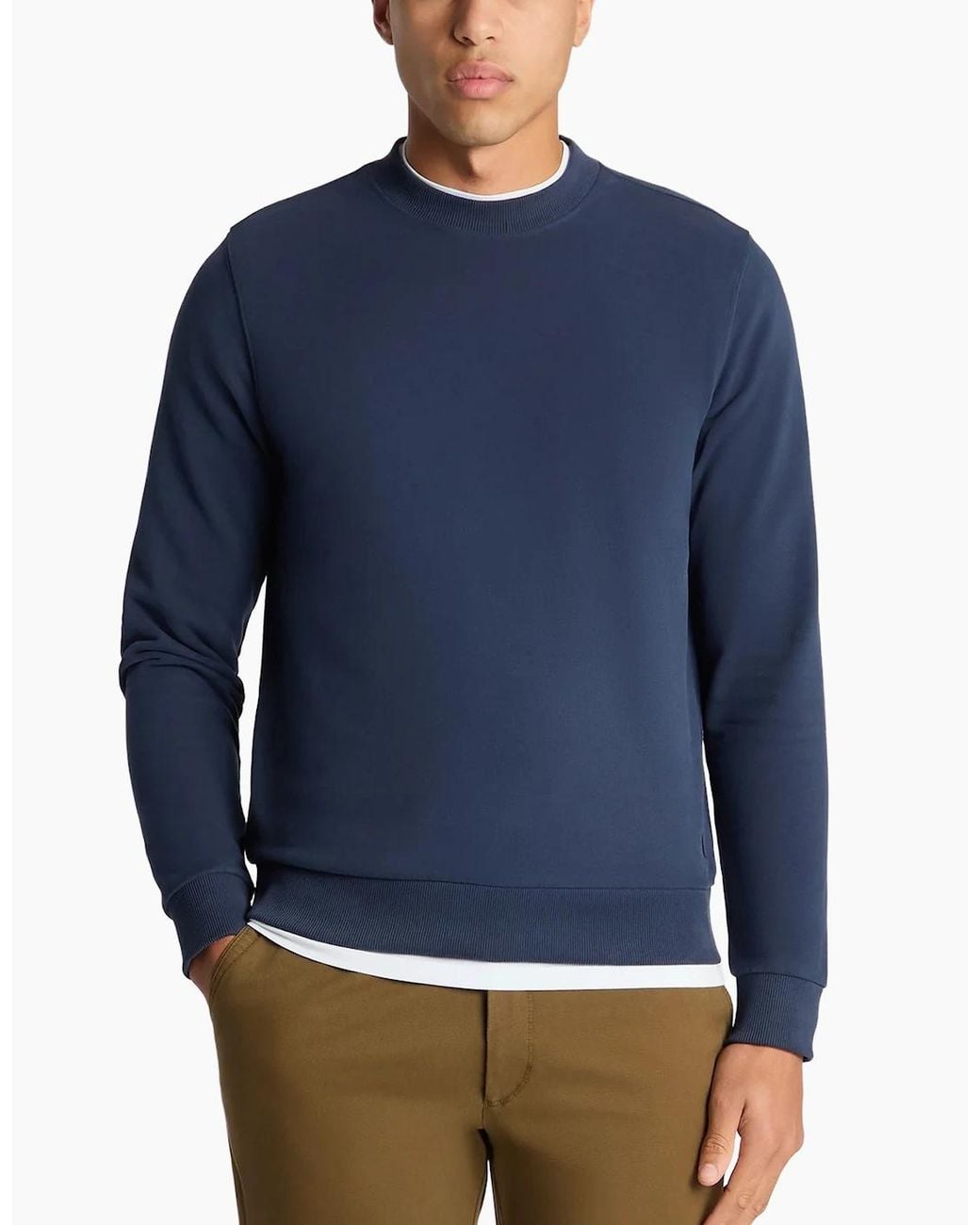 Remus Uomo Blue Crew Neck Sweatshirt Dark for men