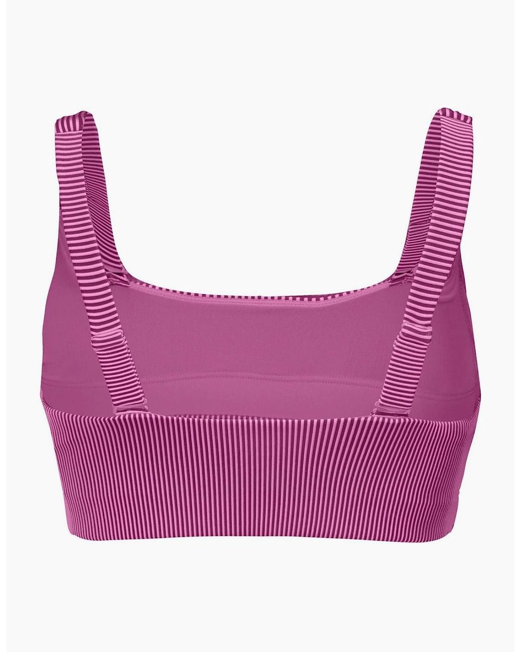 PUMA Purple Scoop Neck Bikini Top
